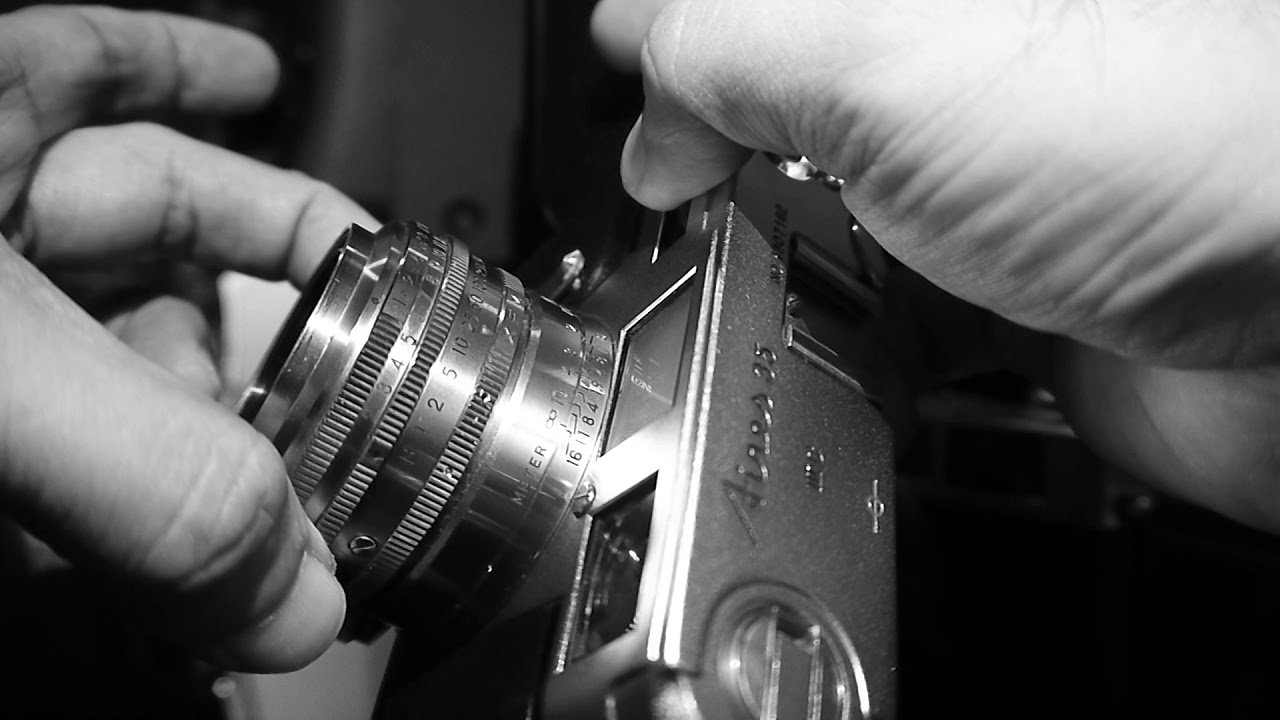 AIRES 35 iiiC with f1.9 45mm lens vintage rangefinder - YouTube