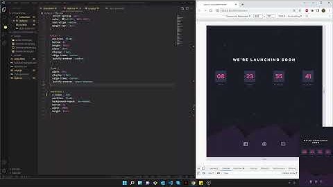 Launch countdown timer | HTML5 & CSS3 & JS