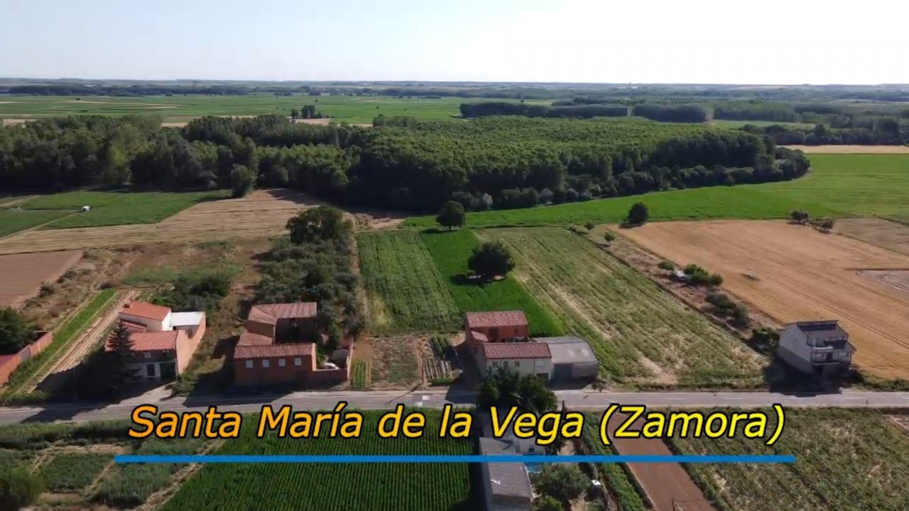 Santa María de la Vega desde el cielo.