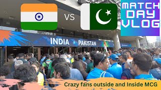 India vs Pakistan MCG 2022 | Crazy fans outside and inside MCG | Match day vlog