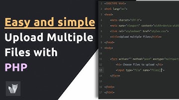 Upload Multiple Files with PHP | PHP tutorial