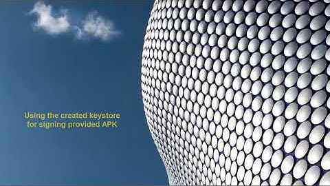 INZ APKTOOL .. Create your own keystore , optimize, sign and verify apk