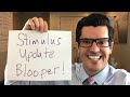 FUNNY Stimulus Update Blooper | Stephen Gets Surprise Visitor