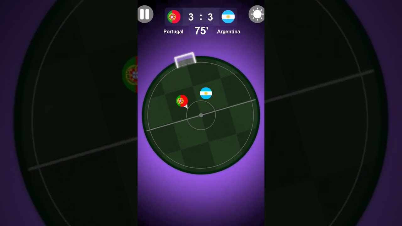 Portugal vs. Argentina Marble Football 
