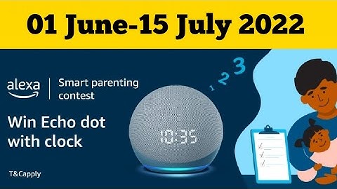 Amazon Alexa Smart Parenting Contest Quiz Answers Today l Amazon Quiz Answers Today l Amazon Quiz