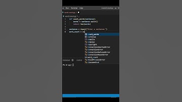 Word Count in Python | Python Program | Python Shorts | Coding Shorts