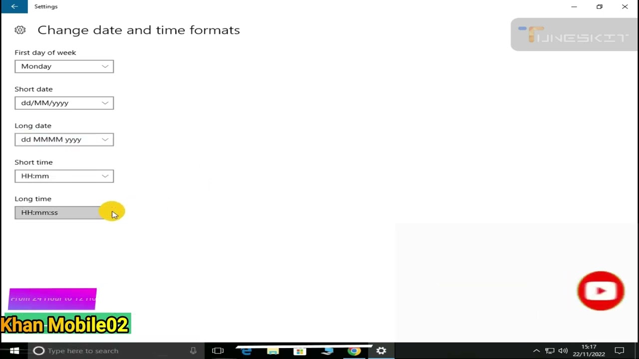 How To Change Time Format From 24 Hour To 12 Hour In Windows 10 YouTube How To Change Time Format From 24 Hour To 12 Hour In Windows 10 YouTube