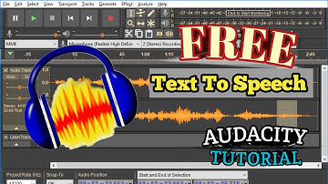 Create FREE TEXT TO SPEECH | Audacity Tutorial