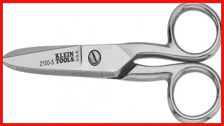 Klein Tools 2100 5 Electrician Scissors for Heavy Duty Cutting, Corrosion Resistant, 5 14 Inch
