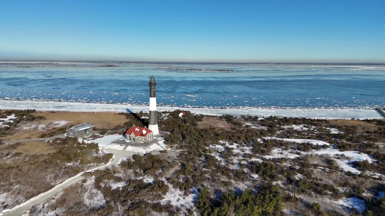 Fire Island Lighthouse, Fire Island, NY 11702 - DJI Air3 4K