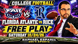 Details Rice vs Florida Atlantic Saturday 10/24/26 - NCAAF Week 8 Pick & Predictions | Raphael Esparza Update