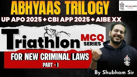 ABHYAAS TRILOGY Mock Test Series for CBI APP, AIBE 20 and UPAPO Examinations | Shubham Sir