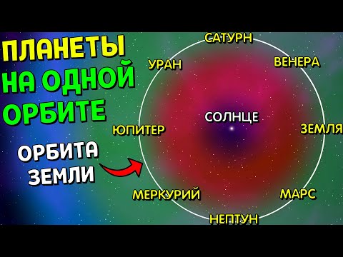 Видео: Что, если ВСЕ ПЛАНЕТЫ разместить На Одной Орбите | Universe Sandbox