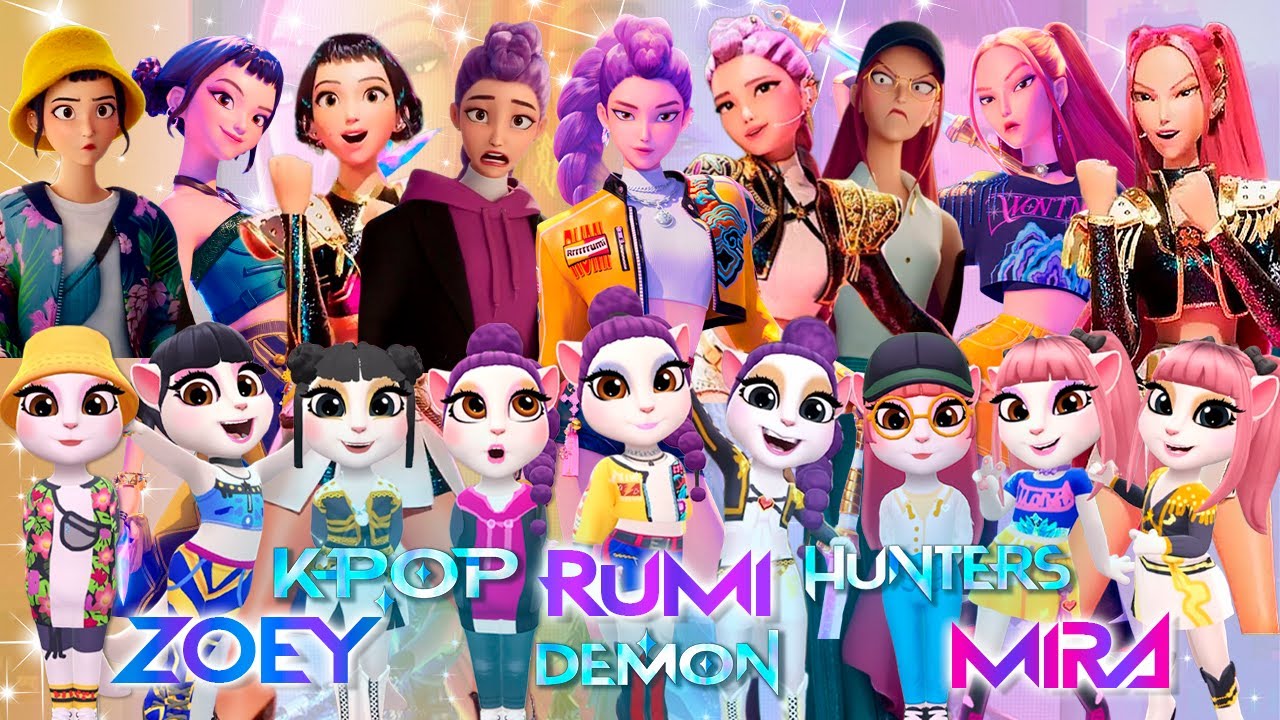 😈🎵 My Talking Angela 2 | K-POP DEMON HUNTERS | New Cosplay  Makeover🔥✨
