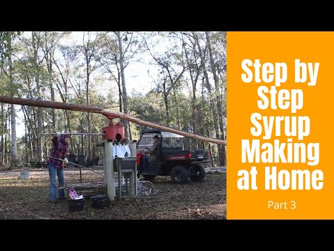 How to Make Sugar Cane SYRUP -- Part 3 of the Syrup Making Process