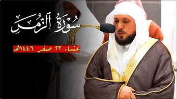تلاوة إستثنائية مُذهلة من الشيخ د. ماهر المعيقلي لفـواتح سـورة الزمر | عشاء الإثنين ٢٢-٢-١٤٤٦هـ