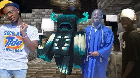 3 intelligent African-American men attempt to fight THE WARDEN | Minecraft: Bedrock Edition