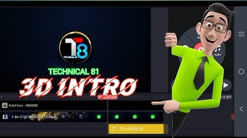 HOW TO MAKE 3D INTRO ) INTRO BANANAY KA TARIQA) #KINEMASTER#INTRO#GAMING#INTRO#YOUTUBE#intro