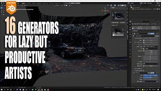 16 generators for lazy but productive blender artist