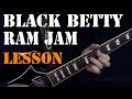 How to play "Black Betty" - "Ram Jam" Lead Guitar Lesson