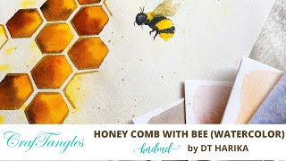 Beautiful Honey Comb (Watercolor Honey Bee Edition)