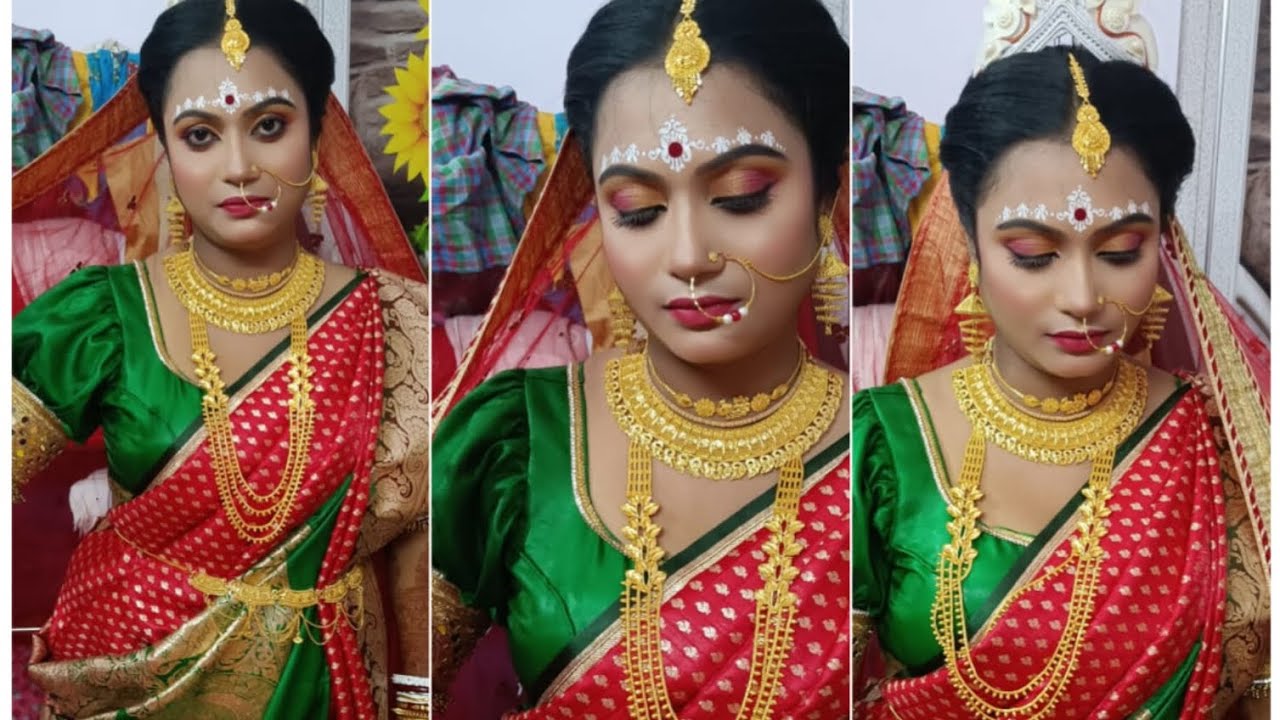 Real Bengali Bride 👰‍♀️| Bride choice makeup💄| Simple makeup bridal look🥰🥰|
