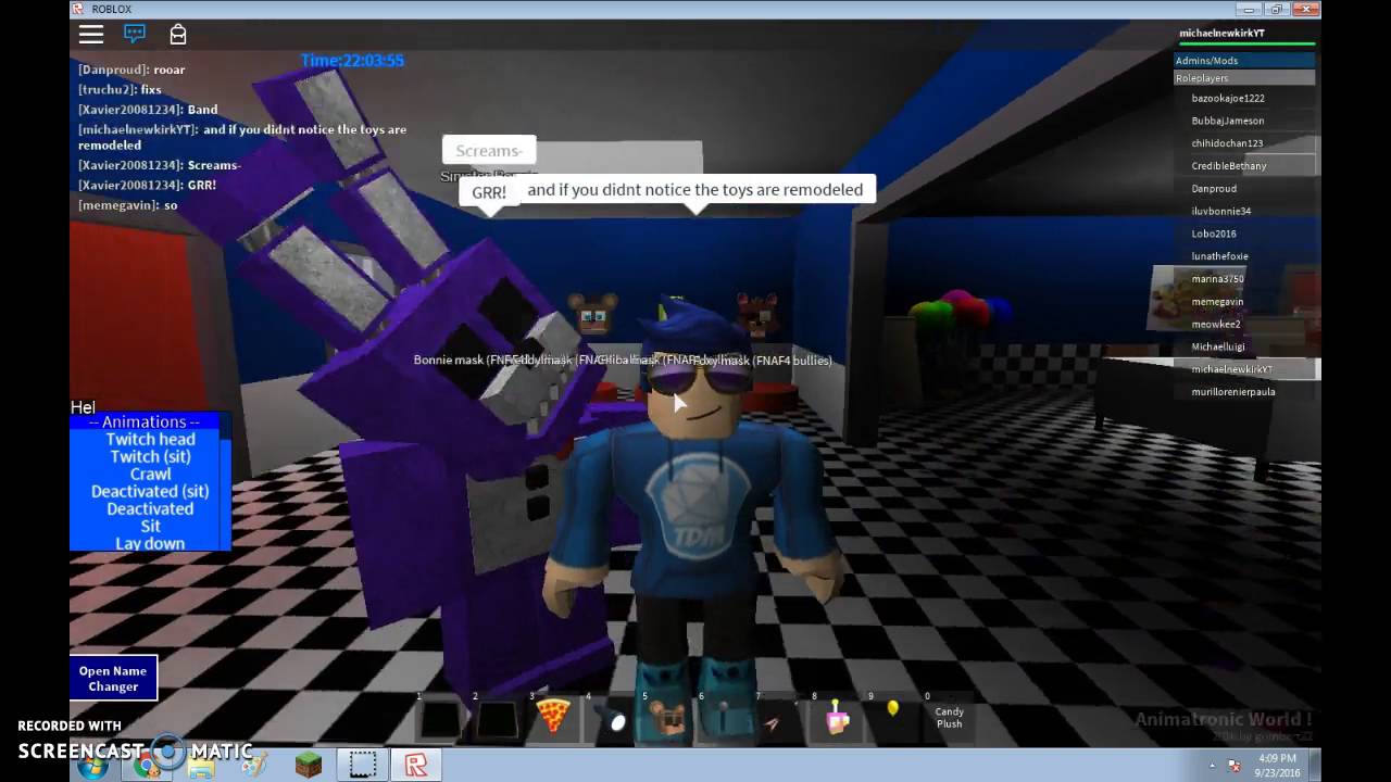 Roblox Animatronic World The 4 Bullys Masks Youtube - roblox animatronic world purple guy