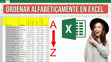 Como Ordenar por Orden Alfabetico en Excel