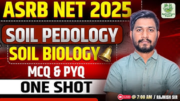 🔥 ASRB NET 2025 | Soil Pedology & Soil Microbiology | MCQ & PYQ by Rajnish Sir | Agriculture Expert