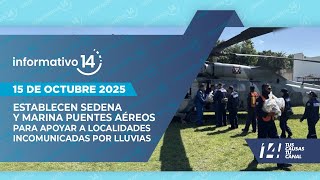 Establecen Sedena Y Marina Puentes Aéreos Para Apoyar A Localidades Incomunicadas Por Lluvias