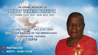 Funeral Service of Mary Teresa Joseph