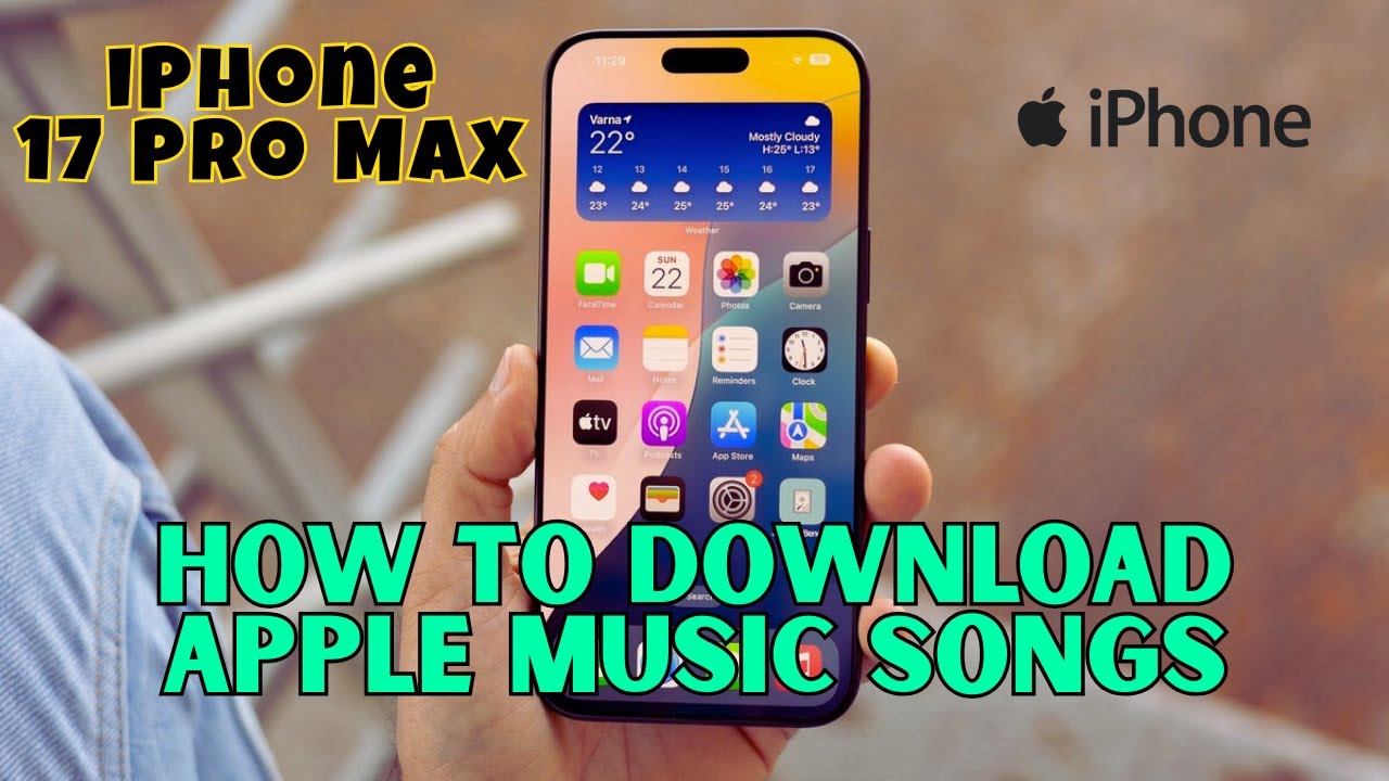 Как загрузить песни Apple Music на iPhone 17 Pro Max 