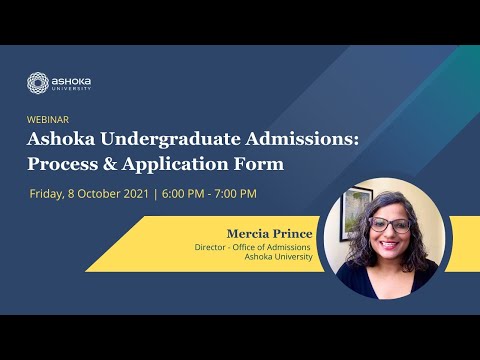 Ashoka Undergraduate Admissions: Process & Application Form