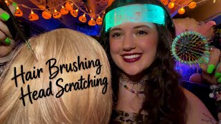 Head Massage ASMR 💆🏻‍♀️✨ Hair Brushing, Scalp Scratching, Mouth Sounds, & Tingles