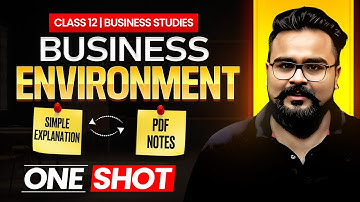 Business Environment Class 12 One Shot | Business Studies | GAURAV JAIN