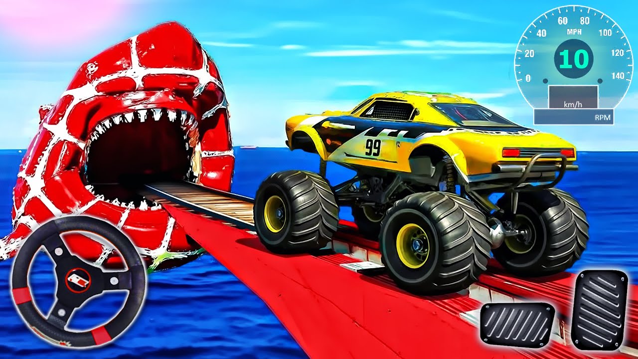 Superhero Car Ramp Stunt - Impossible GT Car Driving Tracks 3D - Android GamePlay