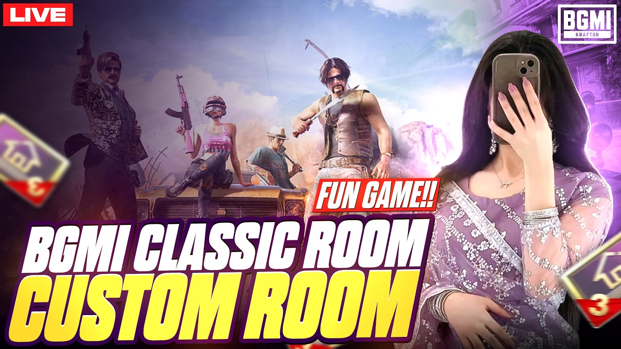 🔴BGMI LIVE -FREE ENTRY CLASSIC ROOMS|WIN CASH PRICE'S| GIRL GAMER|CUSTOM ROOMS#bgmi #classic #rooms