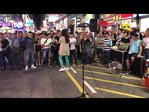 友誼之光*金牌人氣王*旺角街演(2018-06-16）香港街頭藝人及唱作音樂人彭梓嘉老師