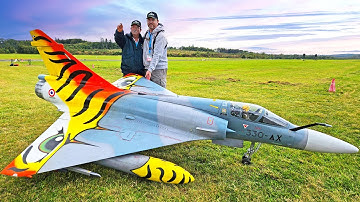 GIANT!! MIRAGE 2000 SCALE 1:4 RC TURBINE JET FLIGHT DEMONSTRATION