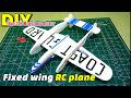 DIY RC Plane & Remote Control - Build a Flying-Wing with Simple Materials.