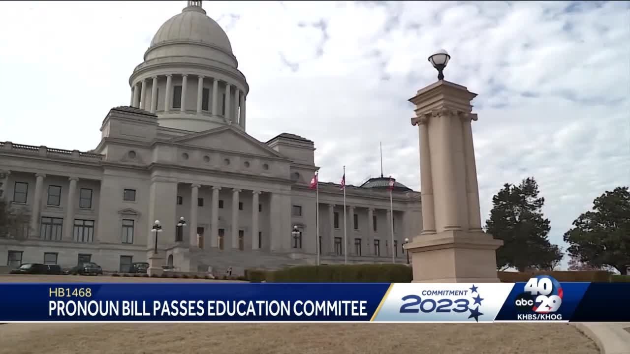 Pronoun bill passes education committee