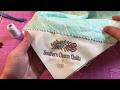 How to stitch on a corner quilt label