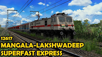 12617 Mangala Lakshadweep SF Express 🚆 | Diva Jn to Asangaon | Indian Railways | Khandesh Route