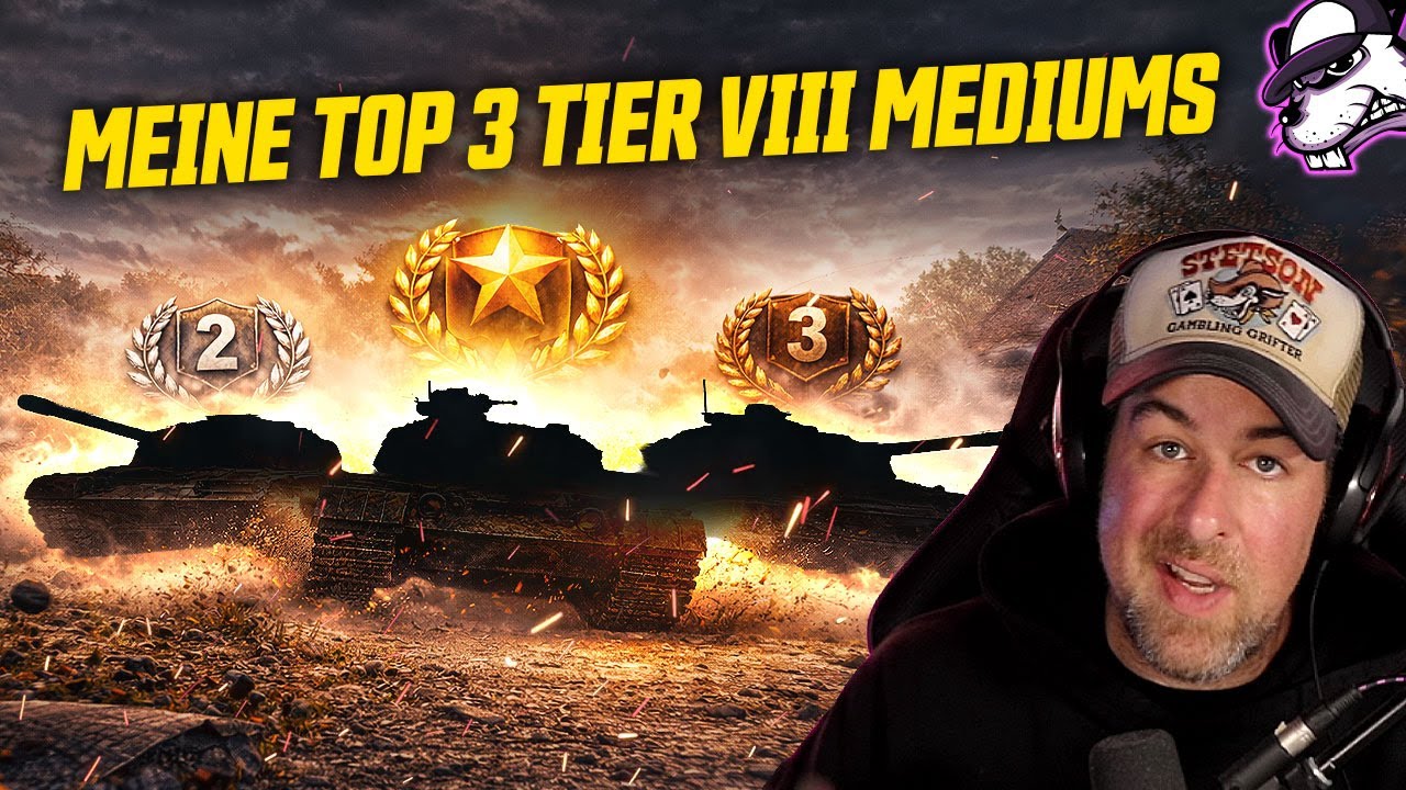 Meine Top 3 Tier VIII Medium Panzer (2x Forschungsbaum | 1x Premium) [WoT - Gameplay - Deutsch]