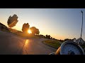 Ausfahrt in den Sonnenuntergang mit der Moto Guzzi V9 Bobber