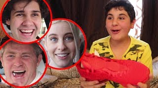 SURPRISING LITTLE BROTHER WITH NIKES FOR CHRISTMAS!!