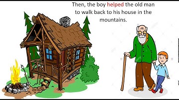 The old man and the young boy   Story in regular past simple tense