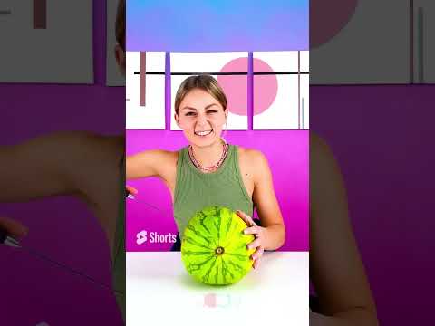 🌈 Unbelievable Blue Watermelon Hack! 😍 | Transform Your Fruit with This Fun DIY #shorts