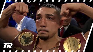 Teofimo Lopez Reacts to Beating Josh Taylor \& Winning Jr. Welterweight Title | POST-FIGHT INTERVIEW