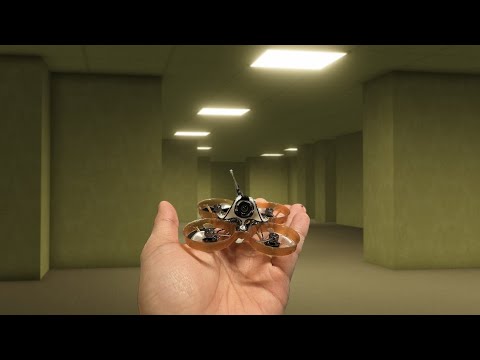 Flying my Drone in the BACKROOMS Tinywhoop Freestyle